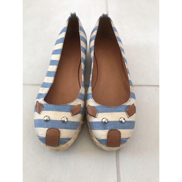 Marc by Marc Jacobs Espadrilles Striped Canvas Mouse FLAW - Picture 2 of 10